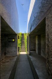 Doorgezaagde bunker van 
