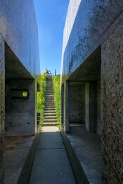 Doorgezaagde bunker van 