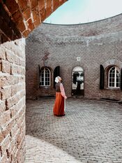Wasvrouw op Fort Altena van 