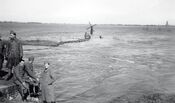 Foto inundatie bij papsluis  van 
